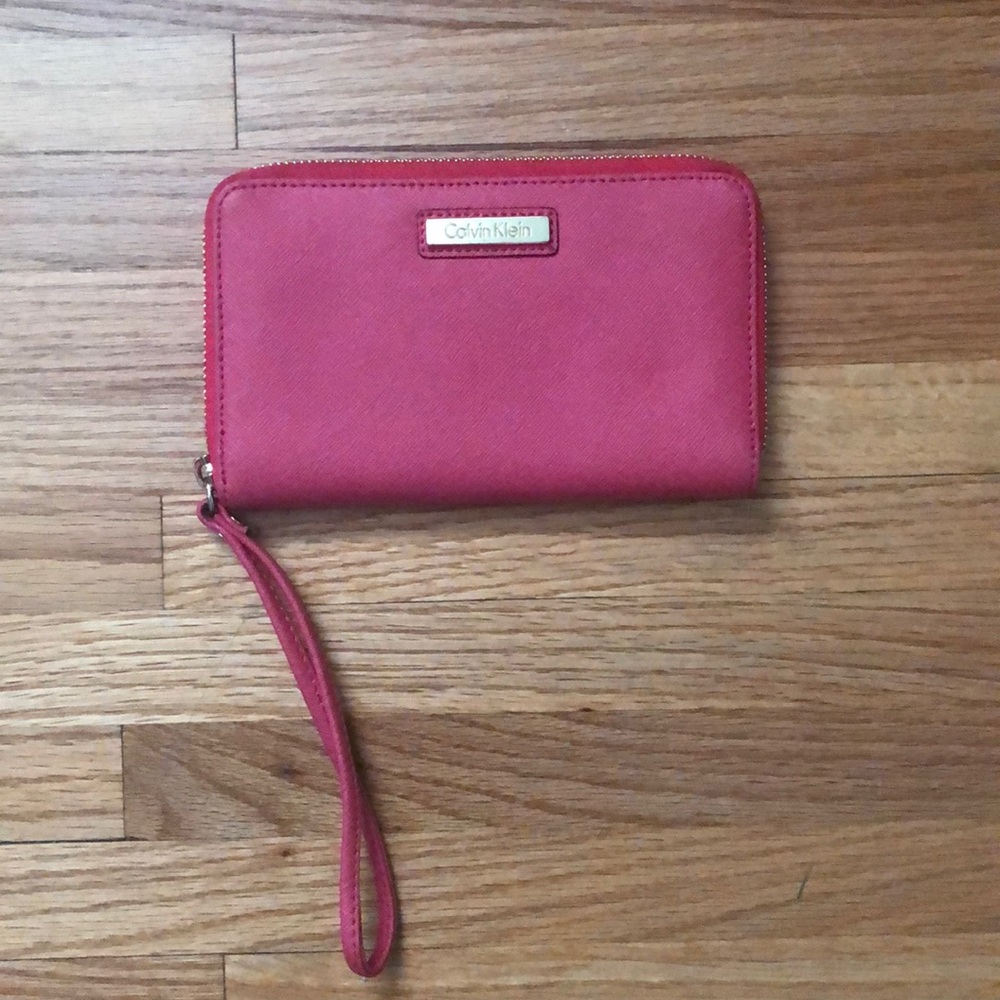 Hot Pink Calvin Klein Wristlet Wallet